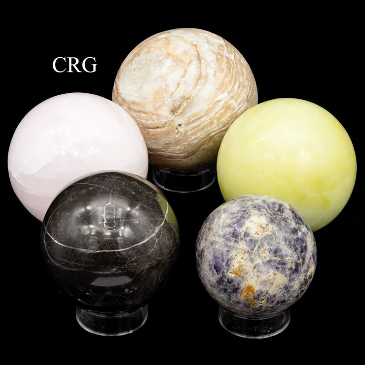 4 KILO LOT - Mixed Gemstone Spheres - Buy Out Sale! / 3 - 6" AVGCrystal River Gems