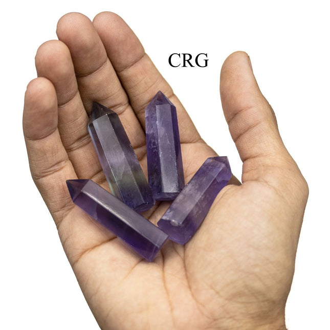 4 PC Rainbow Fluorite Towers / 5cm Avg - Crystal River Gems