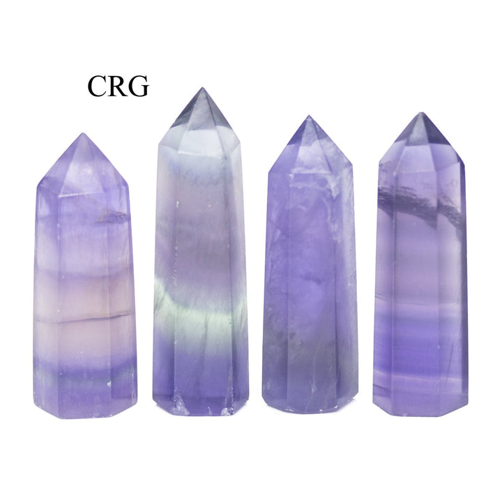 4 PC Rainbow Fluorite Towers / 5cm AvgCrystal River Gems