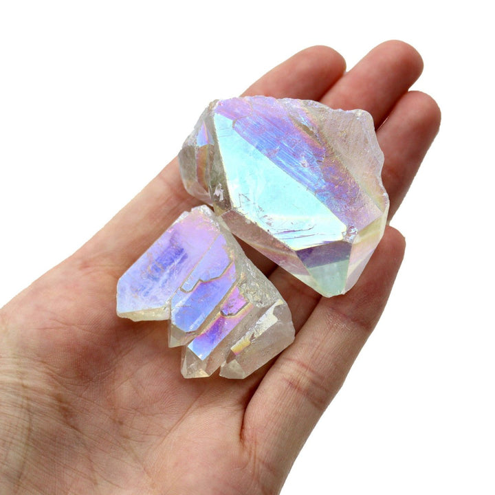 48 Piece Flat - Angel Aura Clusters / 1.5 - 2.5" AVGCrystal River Gems