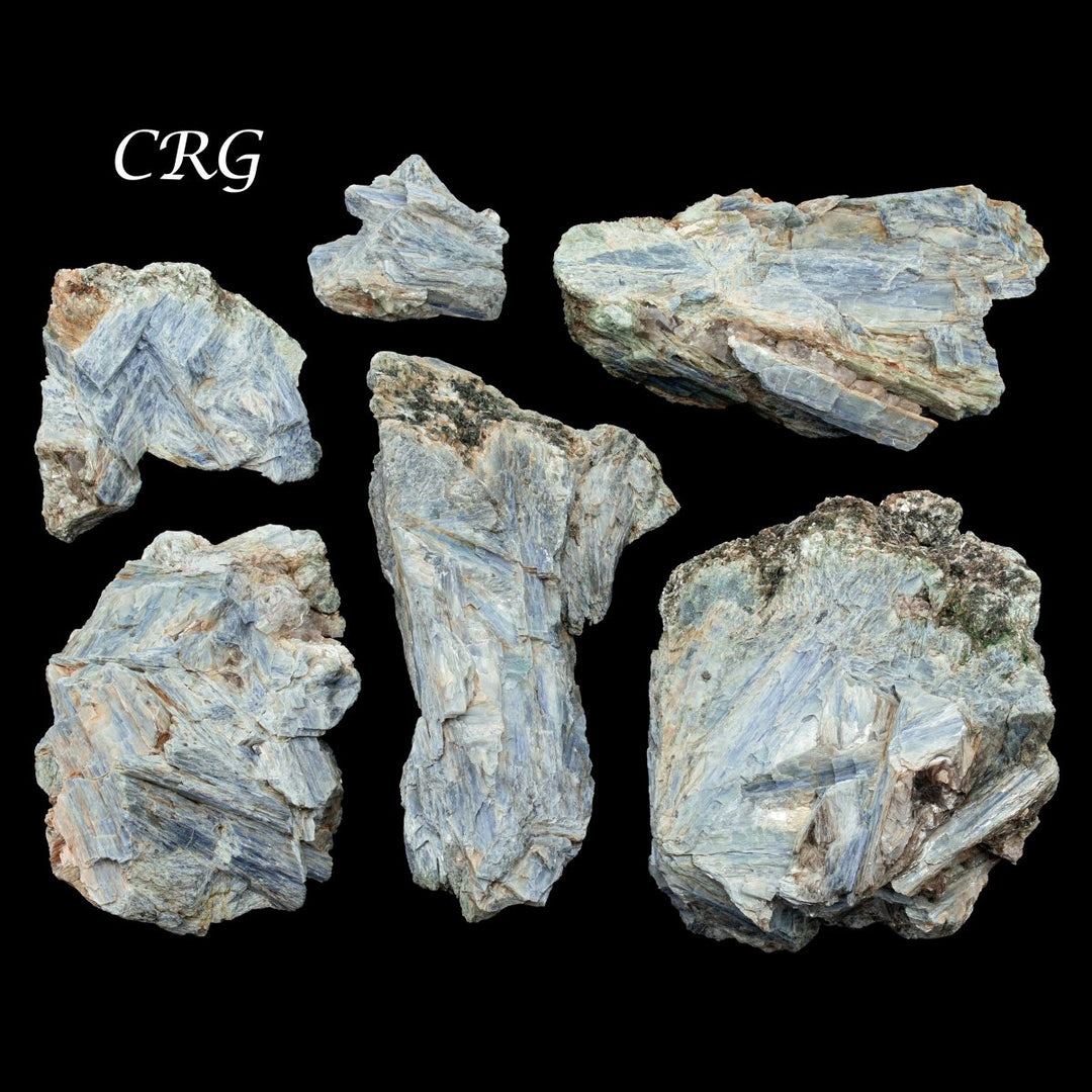 5 KILO LOT - Extra Quality Rough Blue Kyanite Clusters & Pieces (3.0" - 7.0") AVGCrystal River Gems