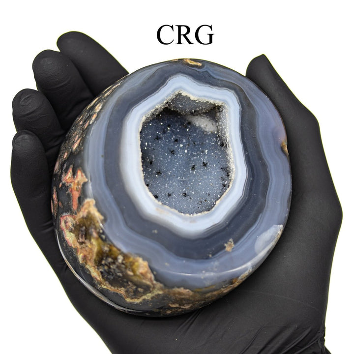 5 KILO LOT - Half Agate Geode W/ Polished Face (3.5" - 6.0") AVG // MIXED SIZES