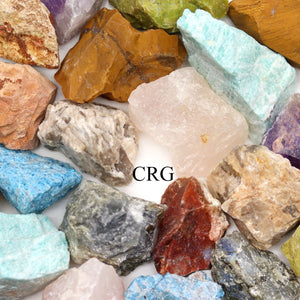 5 Kilo Lot - Rough Mixed Gemstones from Madagascar / 20-30 GRAMS AVG