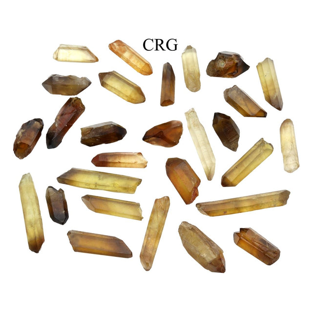 50 GRAM LOT - Natural Zambian Citrine Points / 1-9g Avg - Crystal River Gems