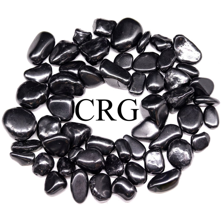 8 OUNCE LOT - Small Polished Tumbled Shungite (25 - 35 MM) AVGCrystal River Gems