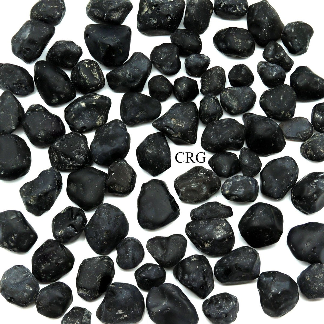 8 OZ LOT - Black Meteorite/Tektite / Smooth Not Polished / .75 - 1" AvgCrystal River Gems