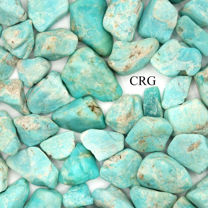 8 oz Lot Smooth not Polished Amazonite from Peru