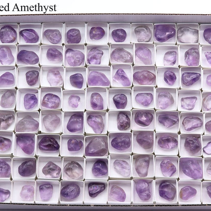 96 Piece Flat - Tumbled Amethyst