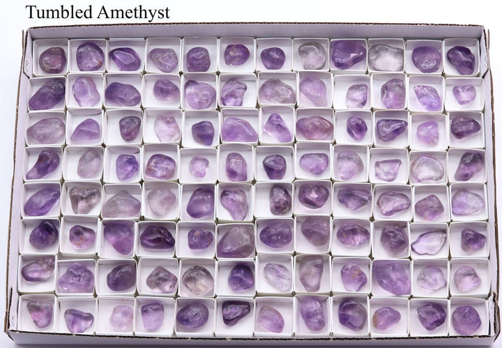 96 Piece Flat - Tumbled Amethyst