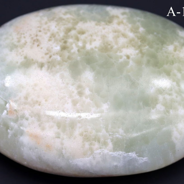 A-10403 Genuine Caribbean Calcite Palm Stone 4.3 oz - Crystal River Gems