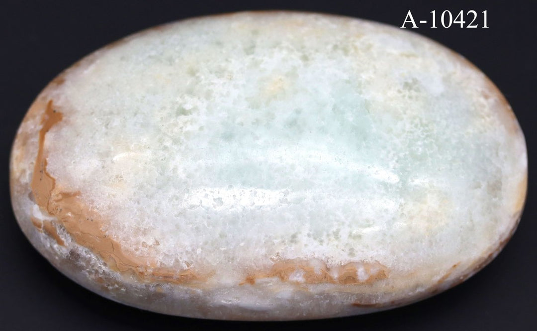 A-10421 Genuine Caribbean Calcite Palm Stone 4.0 oz