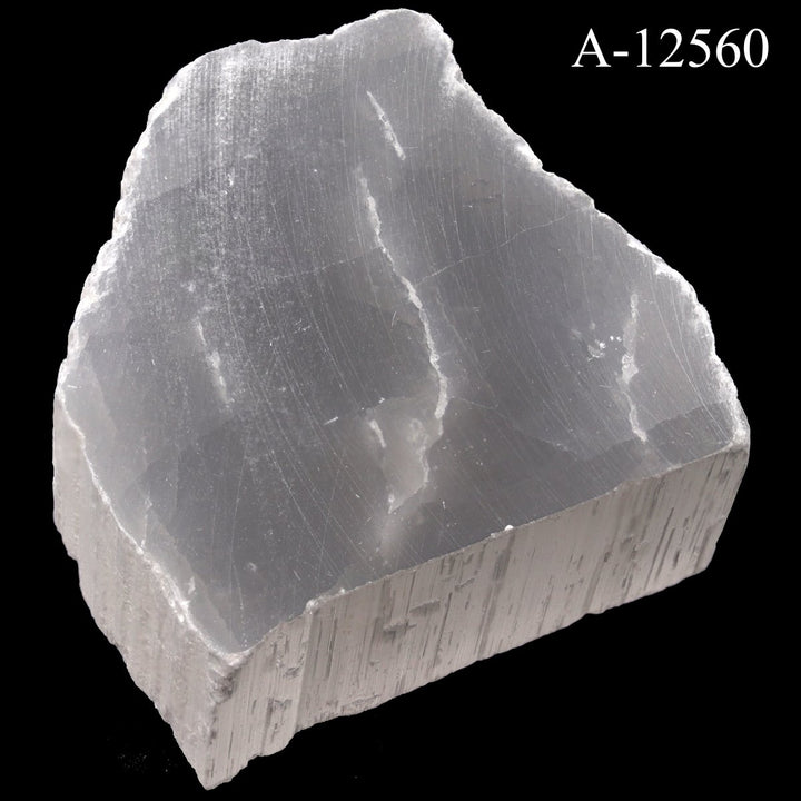 A - 12560 Selenite TV Rock - 9.1 ozCrystal River Gems