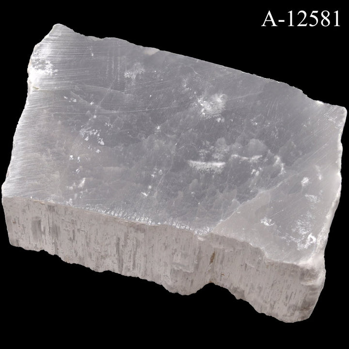 A - 12581 Selenite TV Rock - 8.3 ozCrystal River Gems