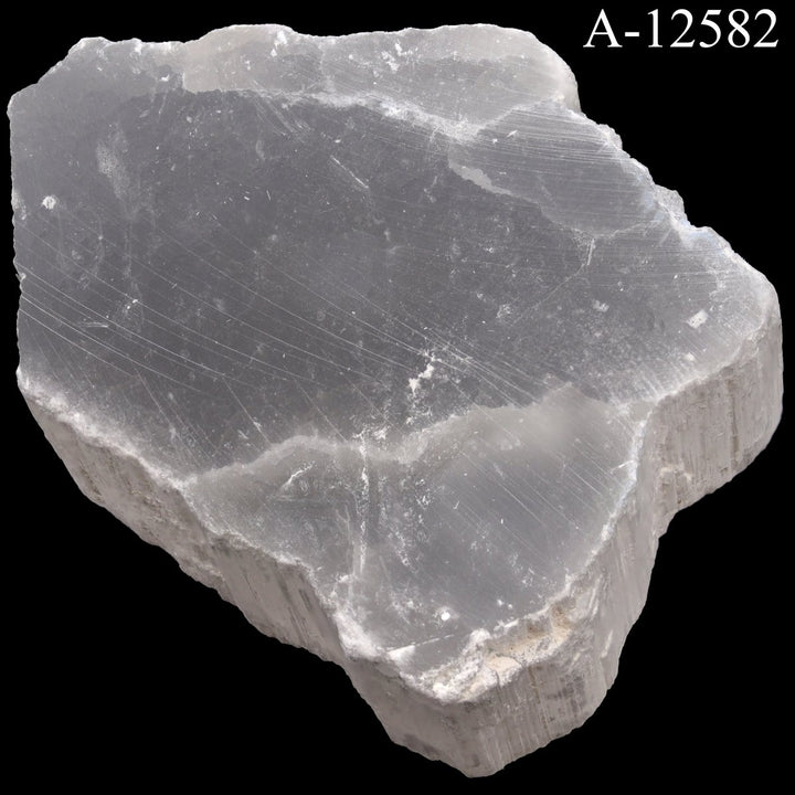A - 12582 Selenite TV Rock - 8.6 ozCrystal River Gems