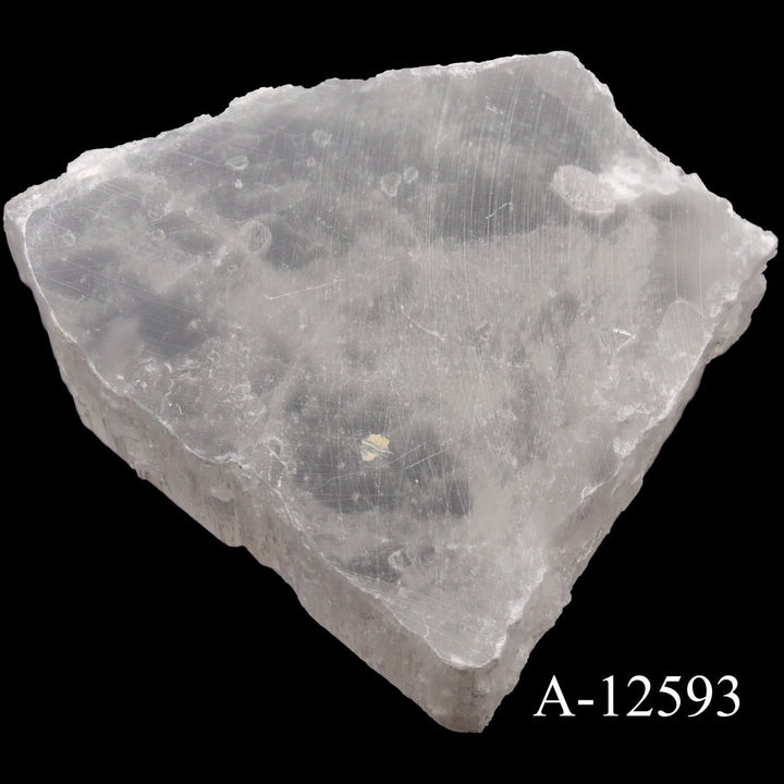A - 12593 Selenite TV Rock - 8.4 ozCrystal River Gems