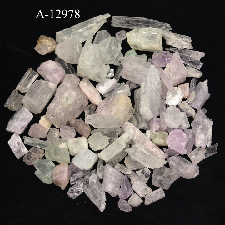 A - 12978 Rough Kunzite Crystal from Afghanistan 4 oz. lotCrystal River Gems