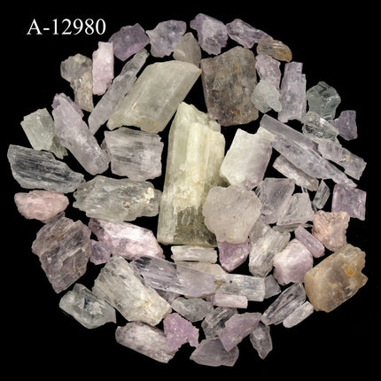 A-12980 Rough Kunzite Crystal from Afghanistan 4 oz. lot