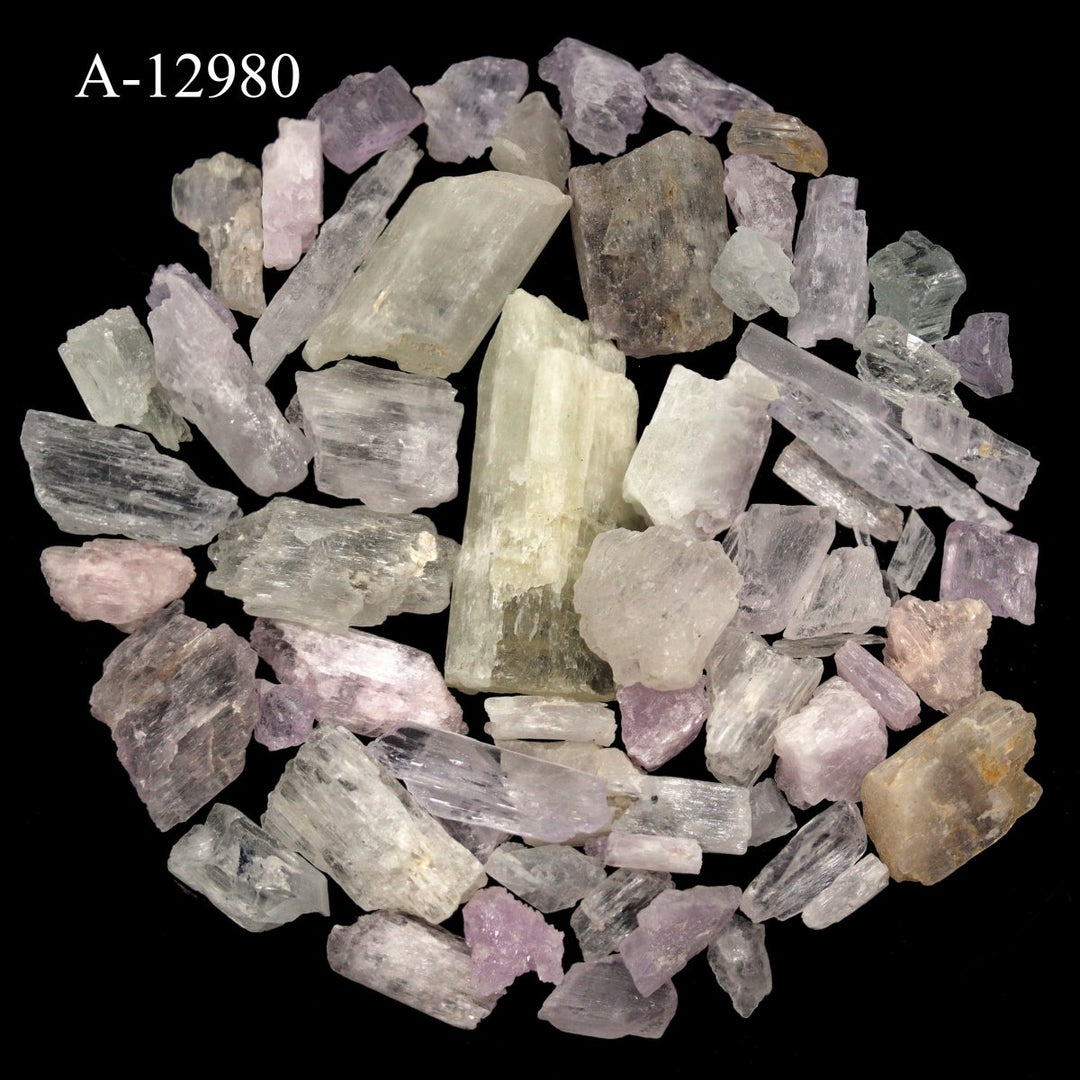 A-12980 Rough Kunzite Crystal from Afghanistan 4 oz. lot