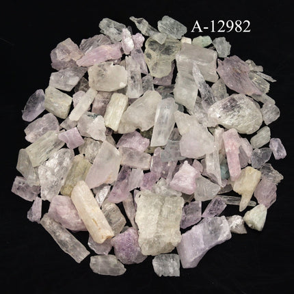 A-12982 Rough Kunzite Crystal from Afghanistan 4 oz. lot