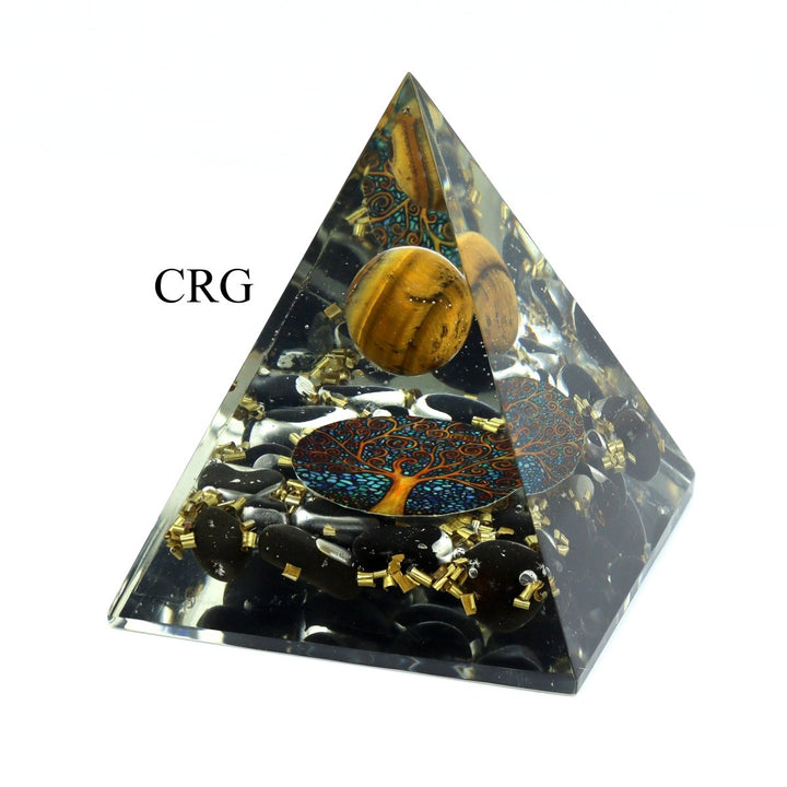 BOXED SET OF 4 - Orgonite Pyramid Set 1Crystal River Gems