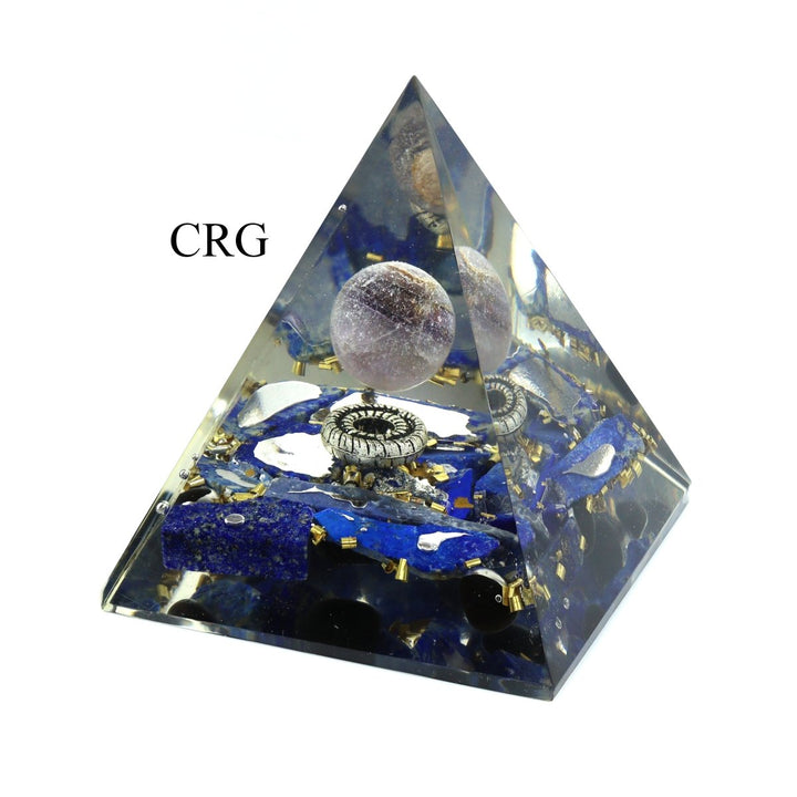 BOXED SET OF 4 - Orgonite Pyramid Set 1Crystal River Gems