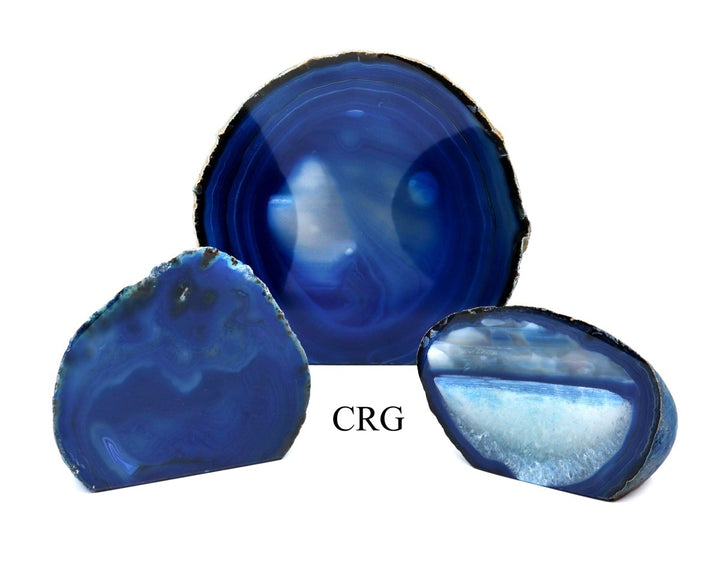 Blue Agate Geode End with Cut Base 4 - 5" avg Qty - 1Crystal River Gems