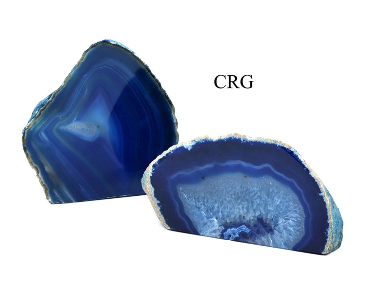 Blue Agate Geode End with Cut Base 4 - 5" avg Qty - 1Crystal River Gems