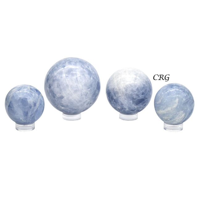 5 Kilo Lot. Blue Calcite Sphere - Crystal River Gems