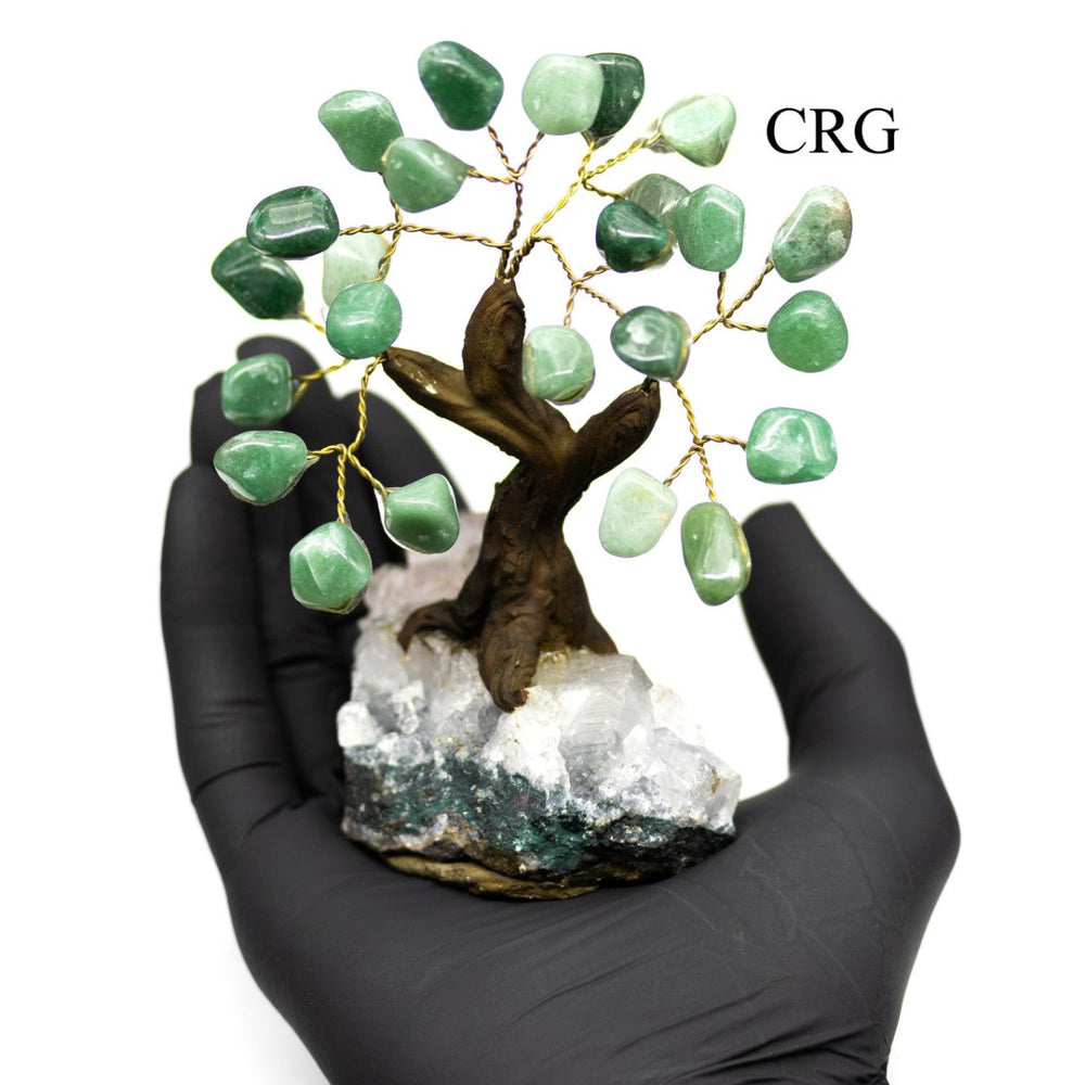 Brazilian Green Quartz Bonsai Tree with Crystal Base / SIZE #1 (5.5"-6.5" AVG)