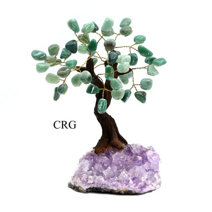 Brazilian Green Quartz Bonsai Tree with Crystal Base / SIZE #3 (7.5"-8" AVG)
