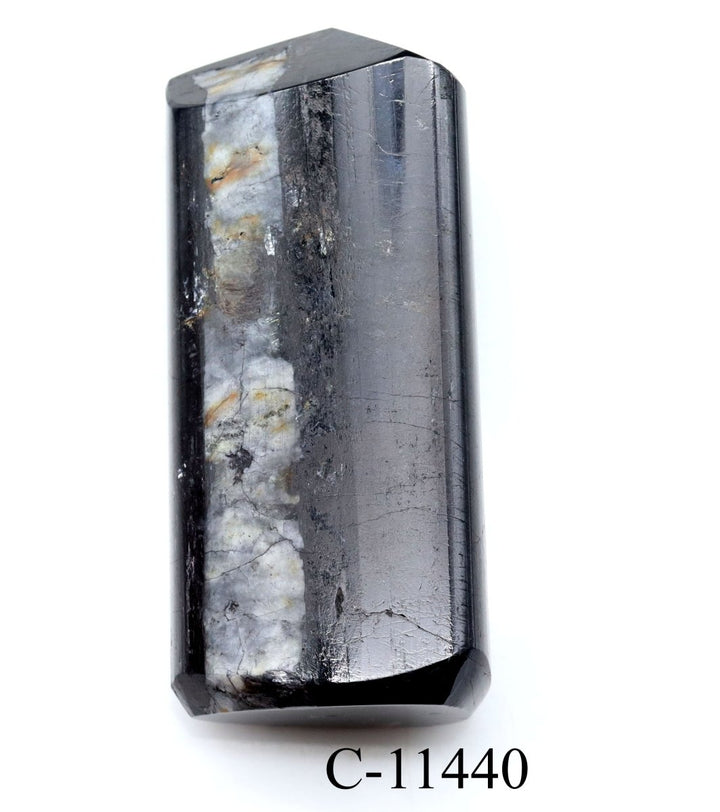 C - 11440 Black Tourmaline Full Polished Tower 5.8oz.Crystal River Gems
