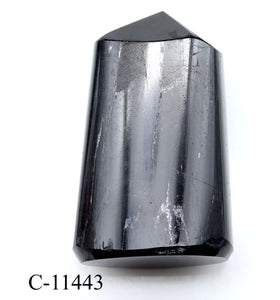 C-11443 Black Tourmaline Full Polished Tower 8.7oz.