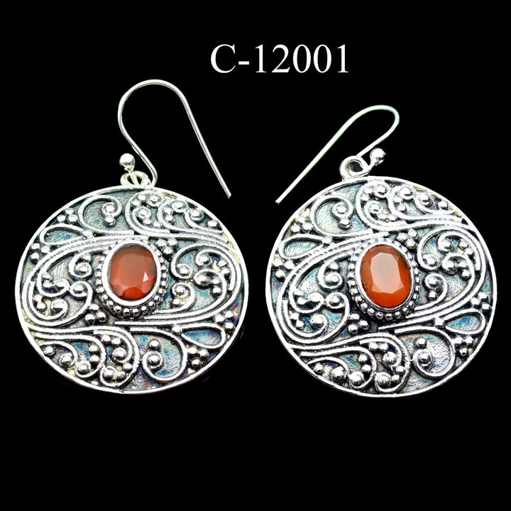 C - 12001 Carnelian 925 Sterling Silver JewelryCrystal River Gems