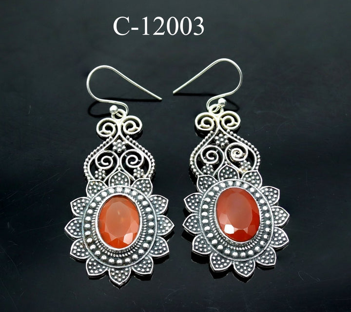 C - 12003 Carnelian 925 Sterling Silver JewelryCrystal River Gems