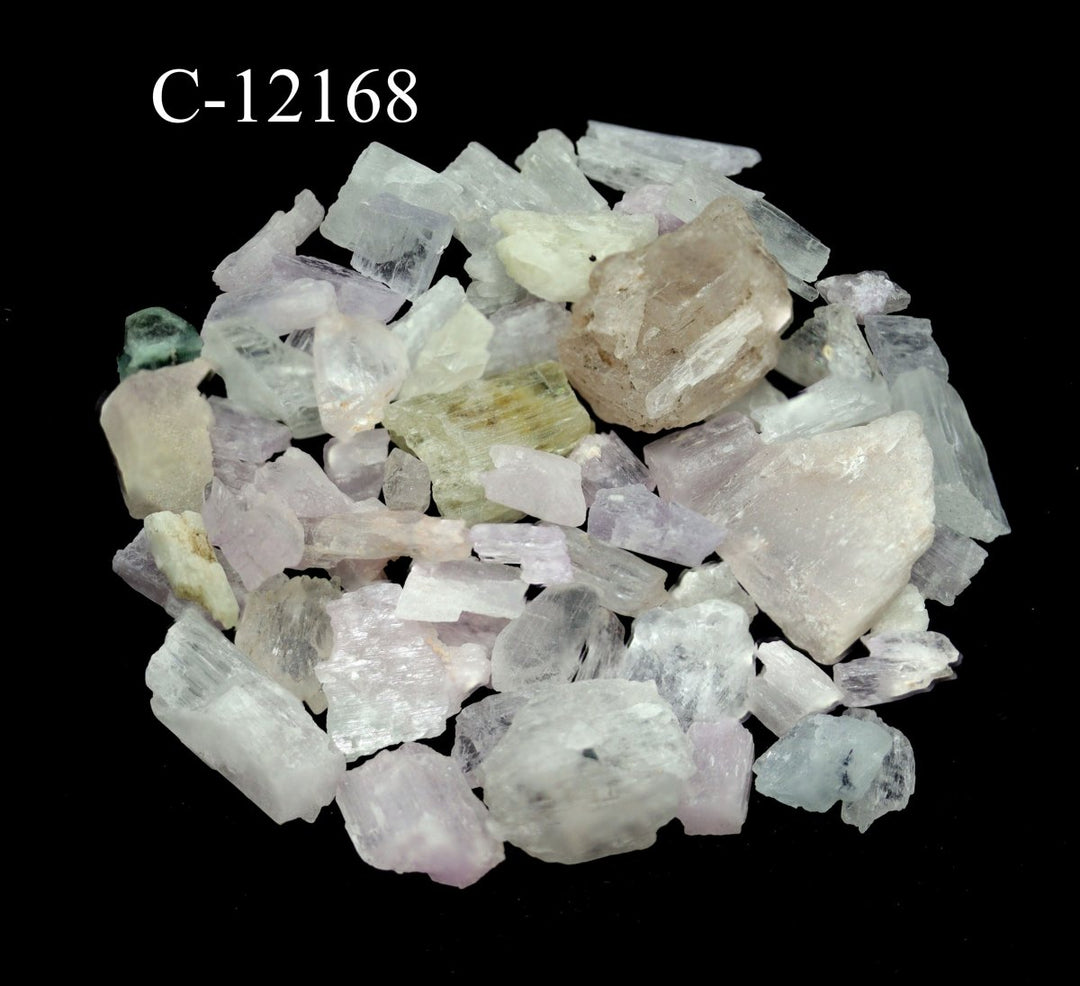 C-12168 Rough Kunzite Crystal from Afghanistan 4oz lot