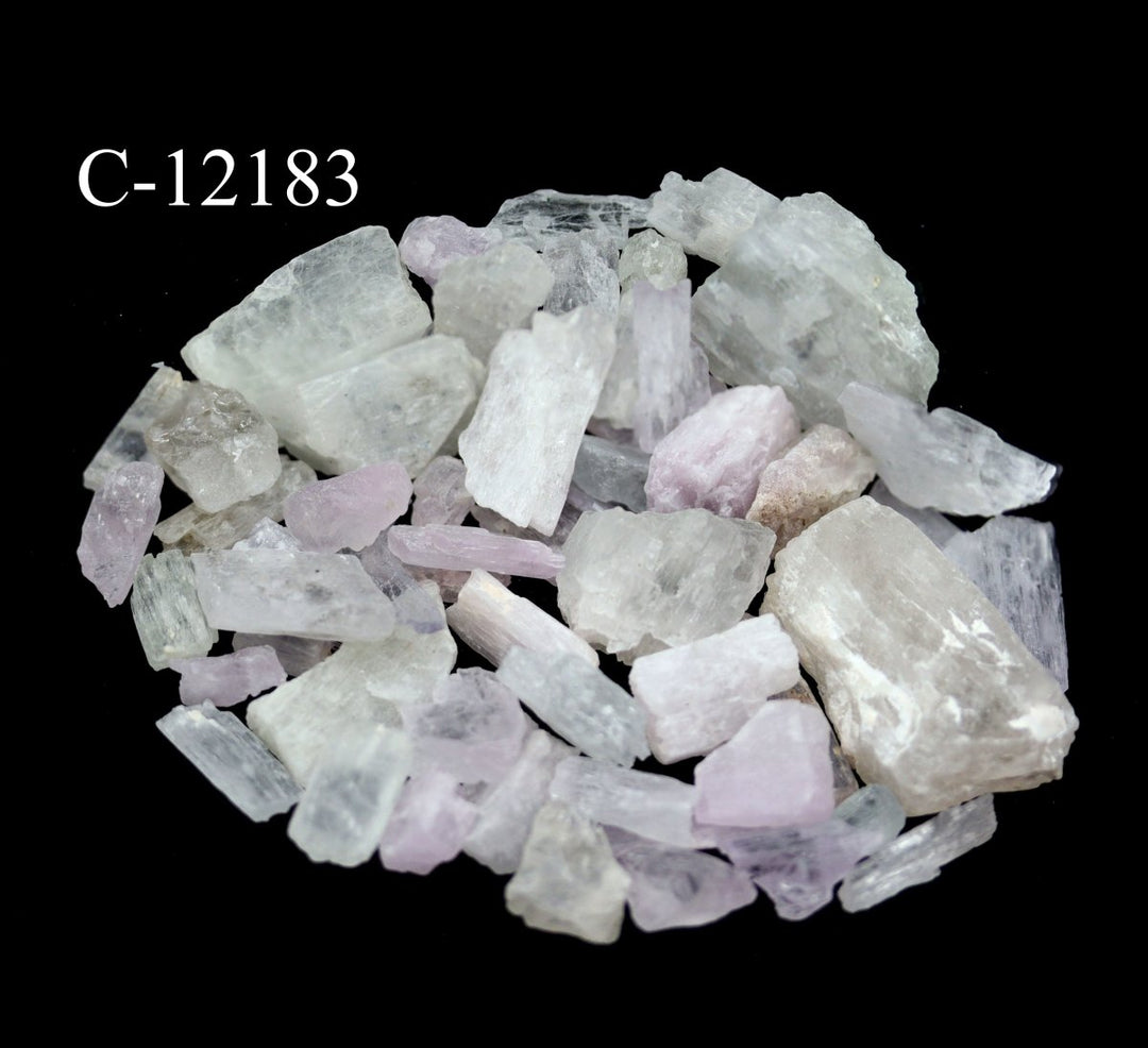 C-12183 Rough Kunzite Crystal from Afghanistan 4oz lot