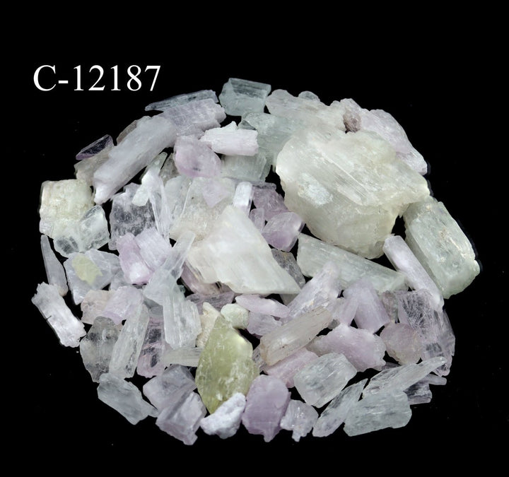 C - 12187 Rough Kunzite Crystal from Afghanistan 4oz lotCrystal River Gems