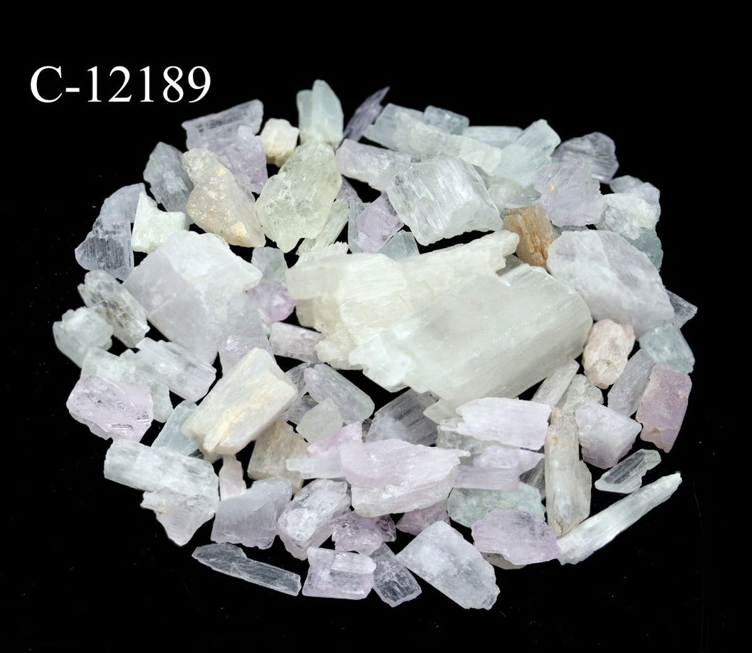 C-12189 Rough Kunzite Crystal from Afghanistan 4oz lot