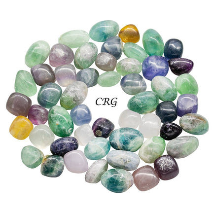 1 KILO LOT - Tumble Candy Fluorite / 20 - 40mm - Crystal River Gems