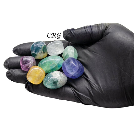 1 KILO LOT - Tumble Candy Fluorite / 20 - 40mm - Crystal River Gems