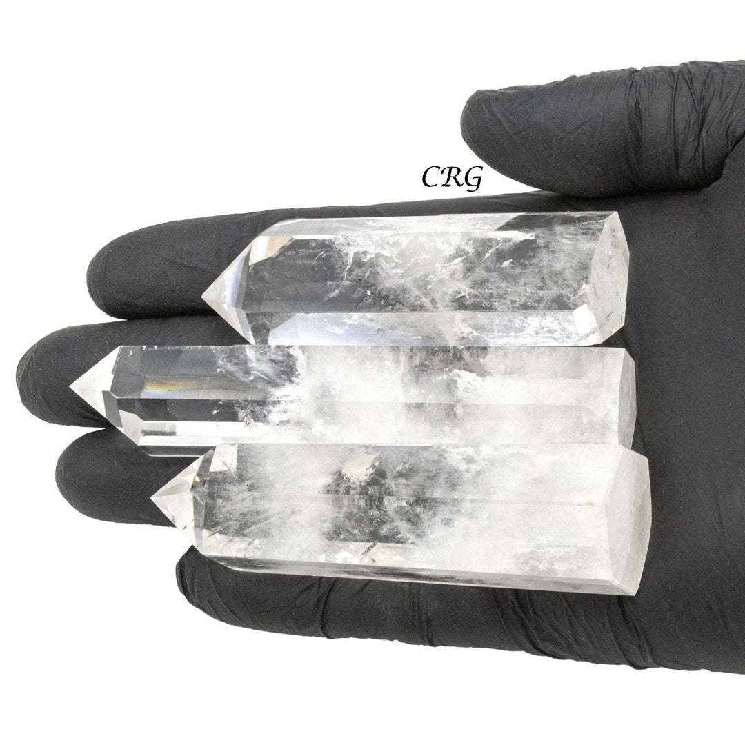Translucent Riber Quartz Clear Quartz Towers Top Quality - Limited 1 Lb. - Crystal River Gems