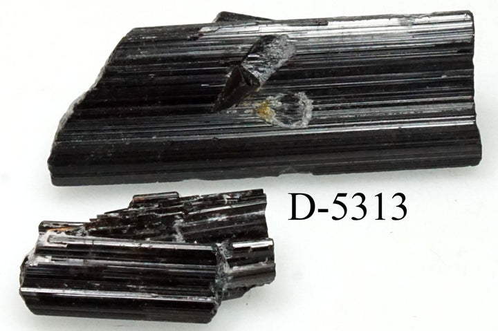 D - 5313 Raw Black Tourmaline Crystals 0.6ozCrystal River Gems