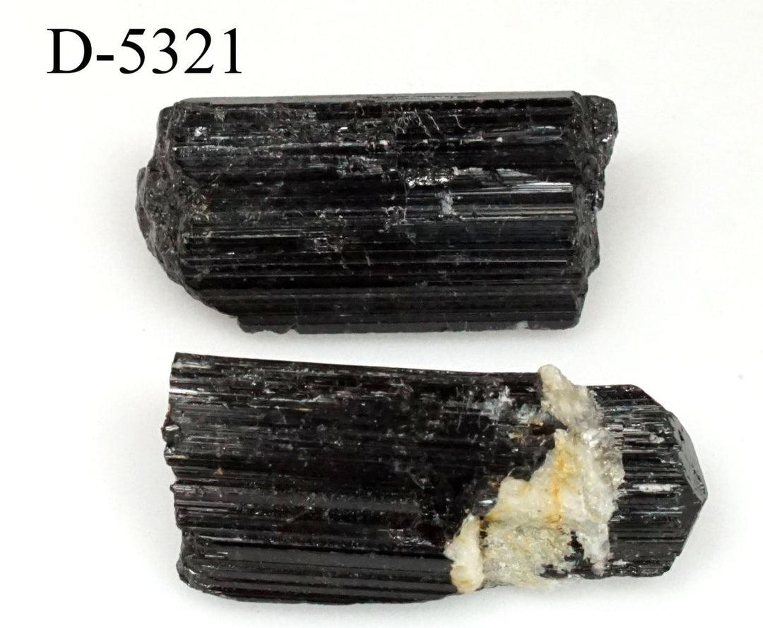 D-5321 Raw Black Tourmaline Crystals 0.7oz