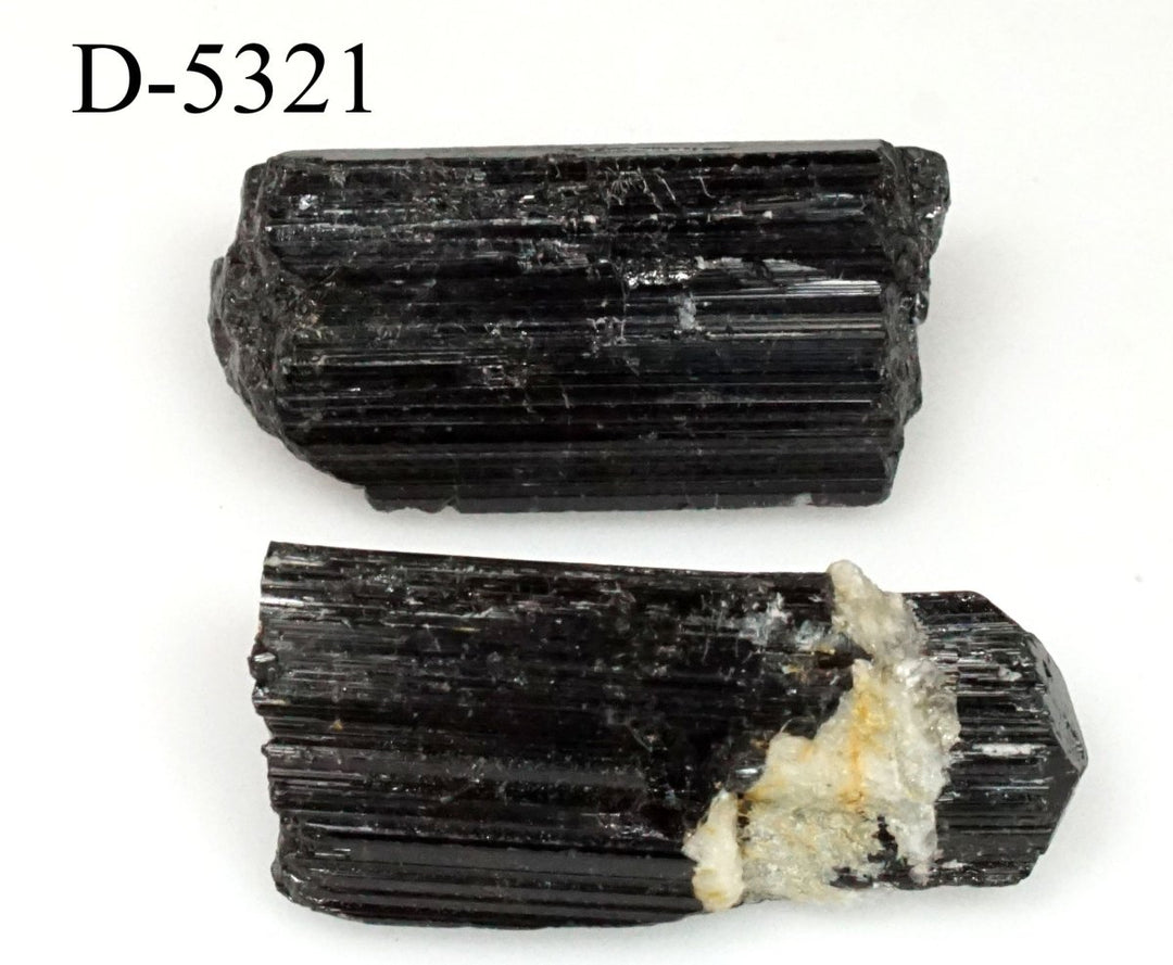 D - 5321 Raw Black Tourmaline Crystals 0.7ozCrystal River Gems