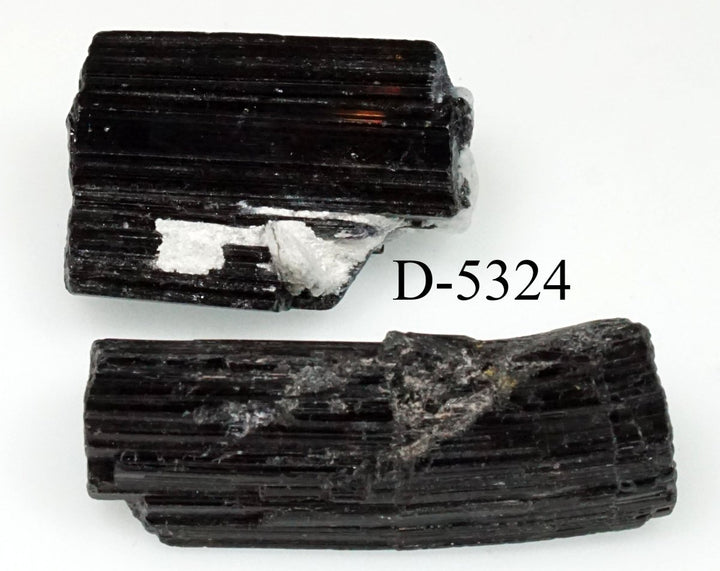 D - 5324 Raw Black Tourmaline Crystals 0.7ozCrystal River Gems