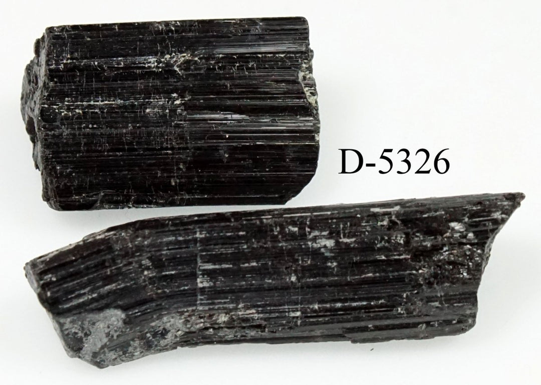 D-5326 Raw Black Tourmaline Crystals 0.6oz