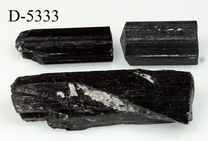 D - 5333 Raw Black Tourmaline Crystals 0.7ozCrystal River Gems