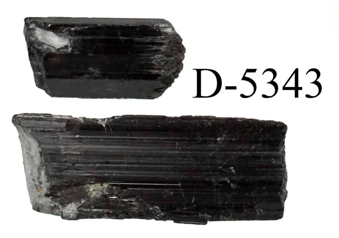 D-5343 Raw Black Tourmaline Crystals 0.6oz