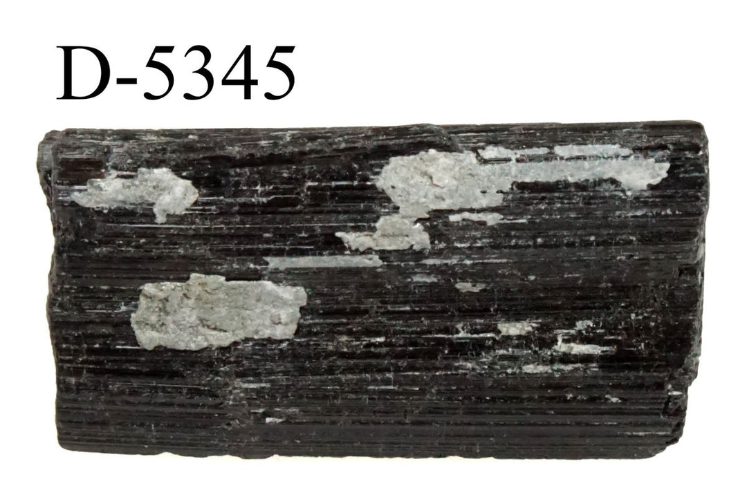 D-5345 Raw Black Tourmaline Crystals 0.6oz