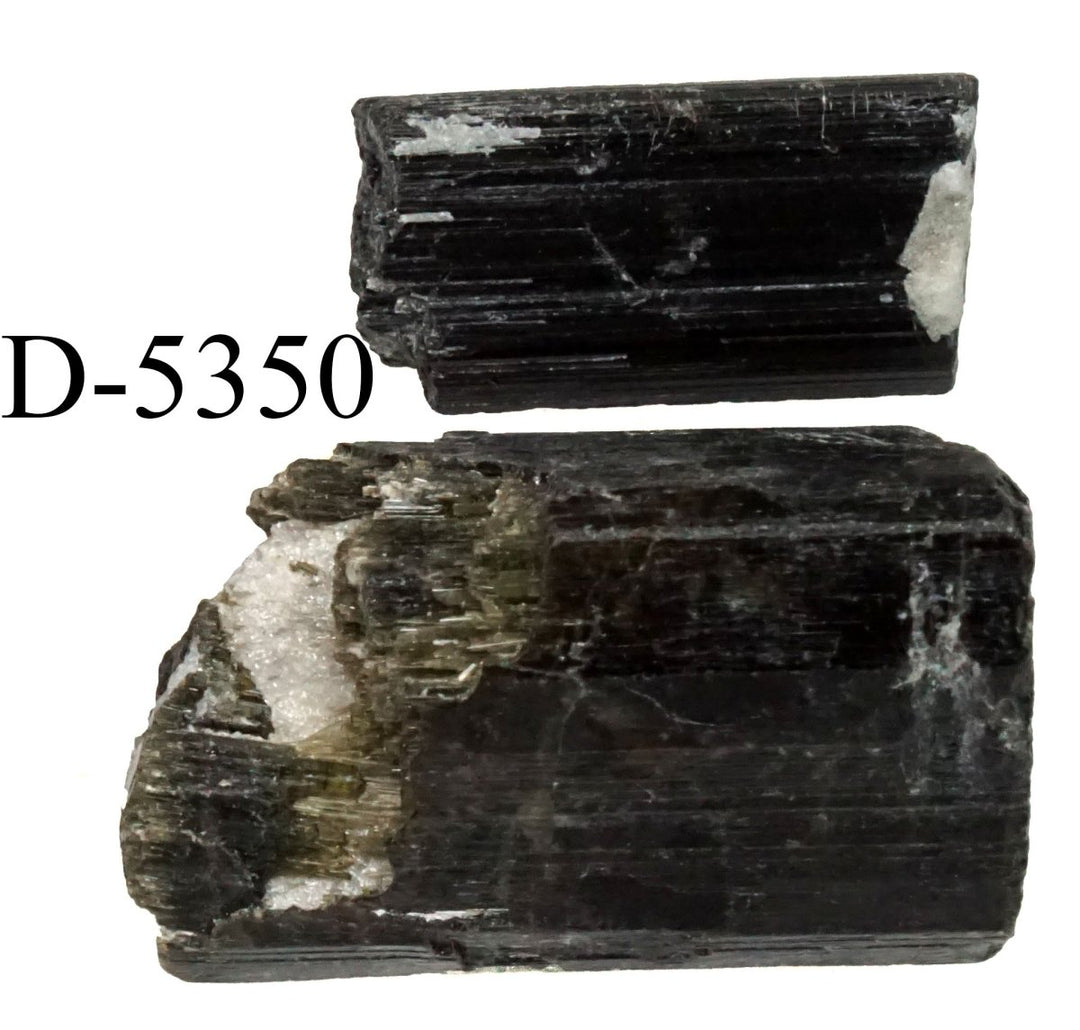 D-5350 Raw Black Tourmaline Crystals 0.8oz